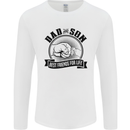 Dad & Son Best Friends Father's Day Mens Long Sleeve T-Shirt White
