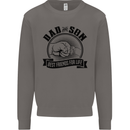 Dad & Son Best Friends Father's Day Mens Sweatshirt Jumper Charcoal