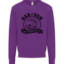 Dad & Son Best Friends Father's Day Mens Sweatshirt Jumper Purple
