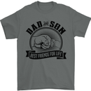 Dad & Son Best Friends Father's Day Mens T-Shirt Cotton Gildan Charcoal