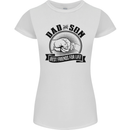 Dad & Son Best Friends Father's Day Womens Petite Cut T-Shirt White