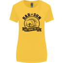 Dad & Son Best Friends Father's Day Womens Wider Cut T-Shirt Yellow