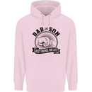 Dad & Son Best Friends For Life Childrens Kids Hoodie Light Pink