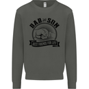 Dad & Son Best Friends For Life Kids Sweatshirt Jumper Storm Grey