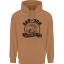 Dad & Son Best Friends For Life Mens 80% Cotton Hoodie Caramel Latte