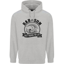 Dad & Son Best Friends For Life Mens 80% Cotton Hoodie Sports Grey