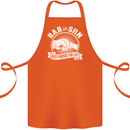 Dad & Son Best Friends for Life Cotton Apron 100% Organic Orange