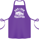 Dad & Son Best Friends for Life Cotton Apron 100% Organic Purple