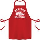 Dad & Son Best Friends for Life Cotton Apron 100% Organic Red