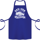 Dad & Son Best Friends for Life Cotton Apron 100% Organic Royal Blue