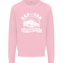 Dad & Son Best Friends for Life Kids Sweatshirt Jumper Light Pink