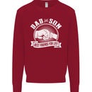 Dad & Son Best Friends for Life Kids Sweatshirt Jumper Red
