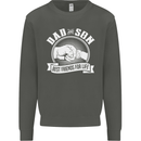 Dad & Son Best Friends for Life Kids Sweatshirt Jumper Storm Grey
