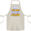 Dad the Man the Myth the Legend Fathers Day Cotton Apron 100% Organic Natural
