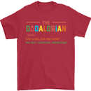 Dadalorian Funny Fathers Day Dad Daddy Mens T-Shirt Cotton Gildan Red