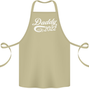 Daddy Est. 2022 Funny Father's Day Cotton Apron 100% Organic Khaki