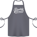 Daddy Est. 2022 Funny Father's Day Cotton Apron 100% Organic Steel