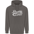 Daddy Est. 2022 Funny Father's Day Mens Hoodie Charcoal