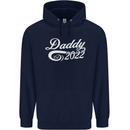 Daddy Est. 2022 Funny Father's Day Mens Hoodie Navy Blue
