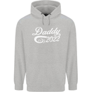 Daddy Est. 2022 Funny Father's Day Mens Hoodie Sports Grey