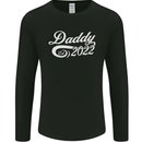 Daddy Est. 2022 Funny Father's Day Mens Long Sleeve T-Shirt Black