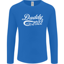 Daddy Est. 2022 Funny Father's Day Mens Long Sleeve T-Shirt Royal Blue