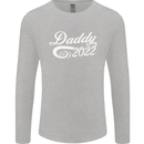 Daddy Est. 2022 Funny Father's Day Mens Long Sleeve T-Shirt Sports Grey