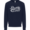 Daddy Est. 2022 Funny Father's Day Mens Sweatshirt Jumper Navy Blue