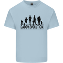 Daddy Evolution Fathers Day Mens Cotton T-Shirt Tee Top Light Blue