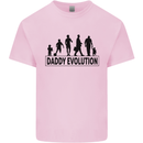 Daddy Evolution Fathers Day Mens Cotton T-Shirt Tee Top Light Pink