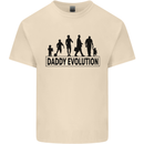 Daddy Evolution Fathers Day Mens Cotton T-Shirt Tee Top Natural