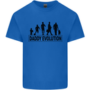 Daddy Evolution Fathers Day Mens Cotton T-Shirt Tee Top Royal Blue
