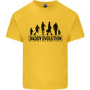 Daddy Evolution Fathers Day Mens Cotton T-Shirt Tee Top Yellow