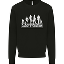 Daddy Evolution Fathers Day Mens Sweatshirt Jumper Black