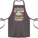 Daddy Is My Favourite Funny Fathers Day Cotton Apron 100% Organic Dark Grey