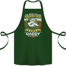 Daddy Is My Favourite Funny Fathers Day Cotton Apron 100% Organic Forest Green