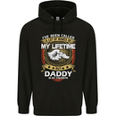 Daddy Is My Favourite Funny Fathers Day Mens 80% Cotton Hoodie Black
