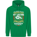 Daddy Is My Favourite Funny Fathers Day Mens 80% Cotton Hoodie Irish Green