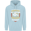 Daddy Is My Favourite Funny Fathers Day Mens 80% Cotton Hoodie Light Blue