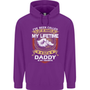 Daddy Is My Favourite Funny Fathers Day Mens 80% Cotton Hoodie Purple