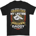 Daddy Is My Favourite Funny Fathers Day Mens T-Shirt Cotton Gildan Black