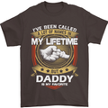 Daddy Is My Favourite Funny Fathers Day Mens T-Shirt Cotton Gildan Dark Chocolate