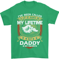 Daddy Is My Favourite Funny Fathers Day Mens T-Shirt Cotton Gildan Irish Green