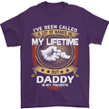Daddy Is My Favourite Funny Fathers Day Mens T-Shirt Cotton Gildan Purple