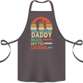 Daddy Man Myth Legend Funny Fathers Day Cotton Apron 100% Organic Dark Grey