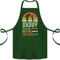 Daddy Man Myth Legend Funny Fathers Day Cotton Apron 100% Organic Forest Green