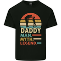 Daddy Man Myth Legend Funny Fathers Day Mens Cotton T-Shirt Tee Top Black