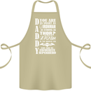 Daddy My Favourite Superhero Father's Day Cotton Apron 100% Organic Khaki