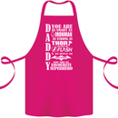 Daddy My Favourite Superhero Father's Day Cotton Apron 100% Organic Pink