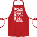 Daddy My Favourite Superhero Father's Day Cotton Apron 100% Organic Red